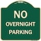 Signmission No Overnight Parking Heavy-Gauge Aluminum Architectural Sign, 18" x 18", G-1818-23832 A-DES-G-1818-23832 - alternate 1